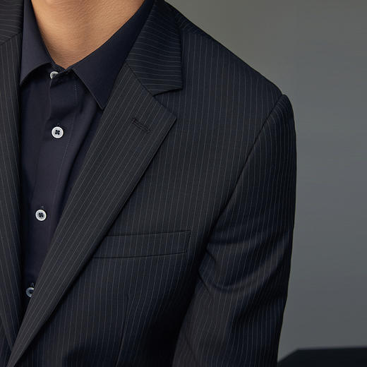 【婚礼季/含羊毛】柒牌西服套装男士职业正装2025秋季新款新郎西装两件套	127C71060 商品图2