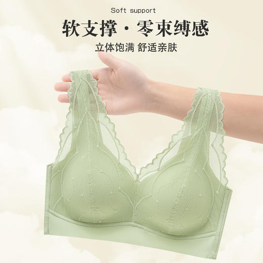 雅黛丽内衣女夏季薄款小胸聚拢无痕文胸收副乳防下垂美背女士胸罩 商品图4