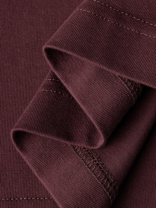 COCO ZONE 设计感下摆开叉短袖T恤简约圆领上衣CC1C1780 商品图8