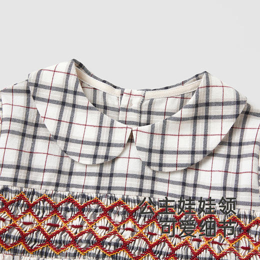 【高定系列】英氏童装儿童裙子纯棉女童长袖连衣裙新款公主裙 商品图2