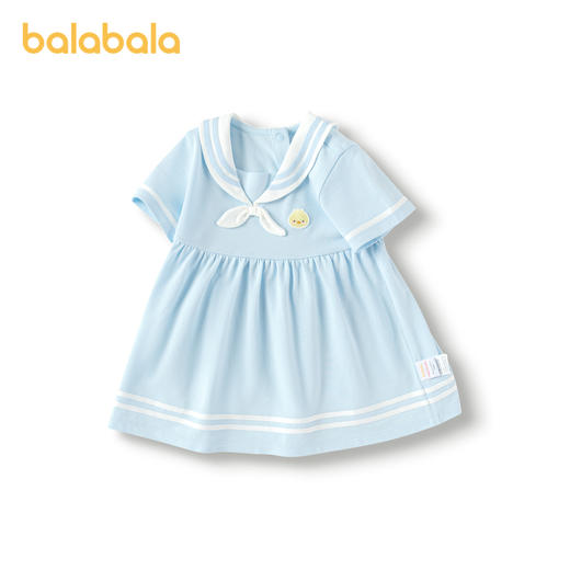 巴拉巴拉宝宝连衣裙婴儿裙子儿童公主裙女童夏装海军风甜美文艺萌 商品图4