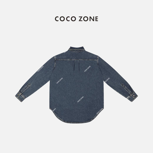 COCO ZONE设计感百搭通勤外套休闲宽松显瘦牛仔衣24C10020 商品图1