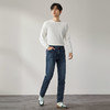 【高弹】柒牌水洗牛仔裤男士2024秋季新款松紧腰时尚休闲直筒长裤	127H71280 商品缩略图4