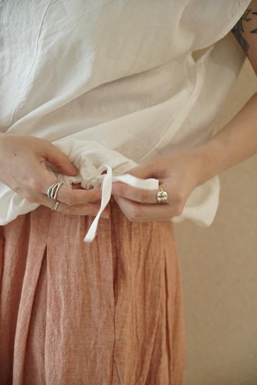 （4折）Gauze2色圆领上衣 商品图5