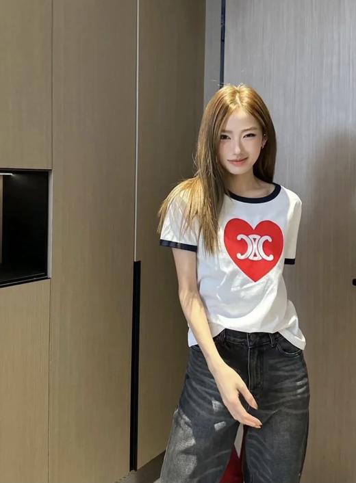 特价出！ce爱心印花短袖T恤 商品图7