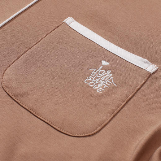 都市丽人都市锋尚睡衣亲情蜜语长袖暖感无尘棉薄男士棉质长袖套装FHT0B2 商品图10