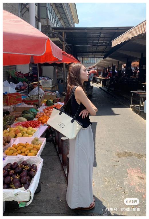 韩国小众牌𝐃𝐞𝐩𝐨𝐮𝐧𝐝纯元帆布包 尺寸33×11×18cm 手柄长36cm 商品图10