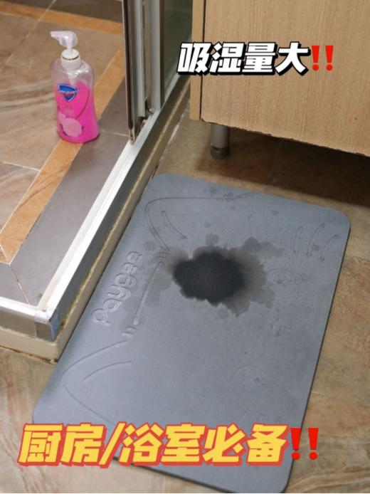 【品牌直发】出口日本❗️真实用❗️倍集Paygee硅藻泥地垫，吸水率高达101.7%❗️吸水性巨巨好，3秒速干，水过无痕！ 商品图1