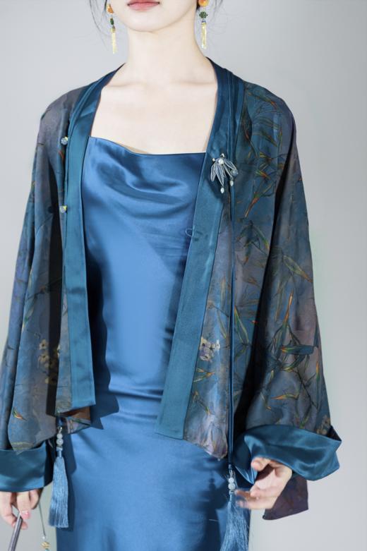 逸红颜明月优选26姆米香云纱古风国潮上衣「百花林」,私人订制款高货 商品图4
