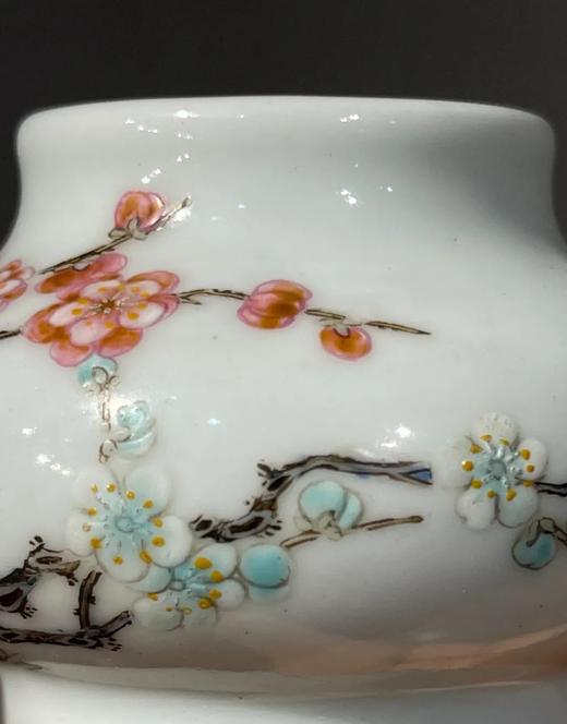 瓷胎珐琅彩梅花纹水盂，顺丰包邮 商品图5