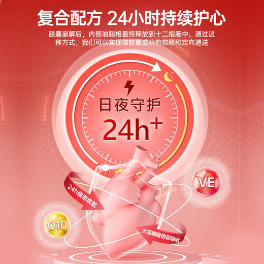 【养心护心，强心动力】一心堂辅酶Q10胶囊 60粒/瓶 商品图4