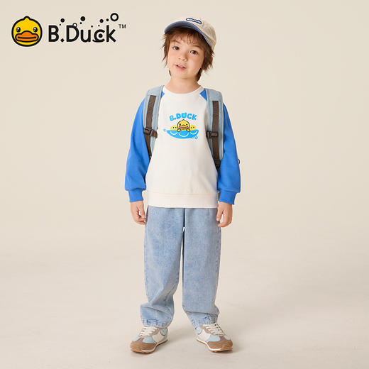 B.Duck小黄鸭童装春秋牛仔裤105-150 BF3556908 商品图3