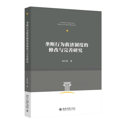 垄断行为救济制度的修改与完善研究 杨亦晨 著 北京大学出版社 商品图0