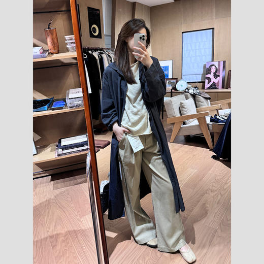 ROMI STUDIO”松弛高知“100%高密棉宽松洗水做旧风衣外套 23AWW829 商品图4
