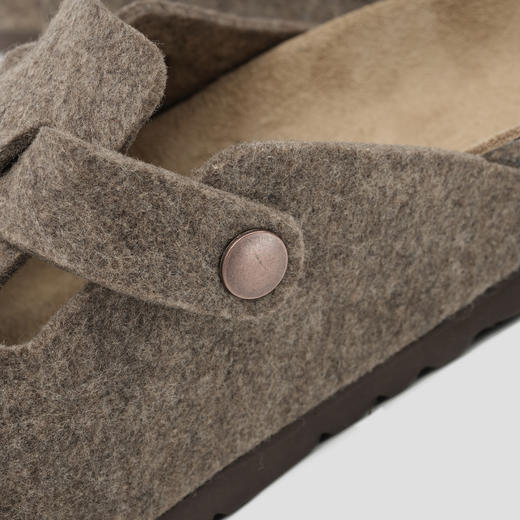 ROMI STUDIO“简约随性”舒适百搭包头软木浅咖色勃肯拖鞋 23AWS157 商品图5