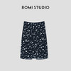 ROMI STUDIO “法式优雅” 100%莱赛尔光泽感碎花修身半裙 421X6069 商品缩略图0