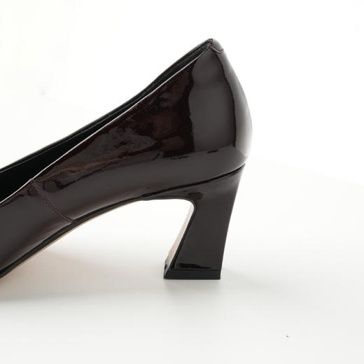 ROMI STUDIO“自我态度”羊皮拼Ancora红漆皮粗方根高跟鞋 24SSS194 商品图6