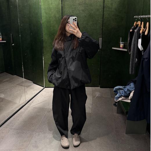 ROMI STUDIO“松弛侘寂”270g重磅棉高腰弧形拉链阔腿裤 23AWK1141 商品图1