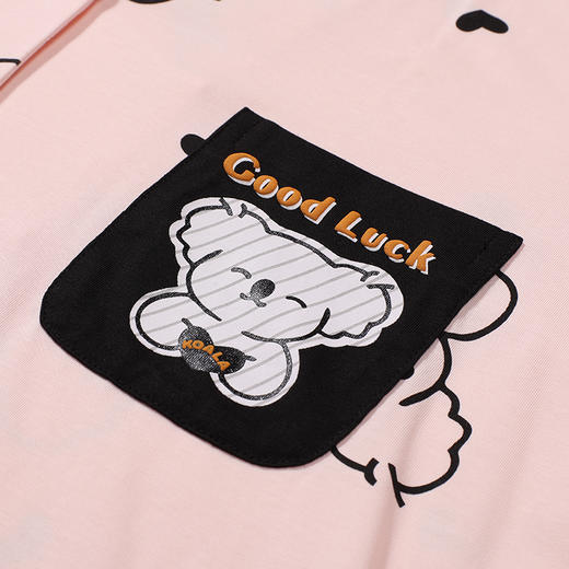 都市丽人睡衣生活家居长袖家居服26支CVC单面薄女士棉质套装LHT1M3 商品图5