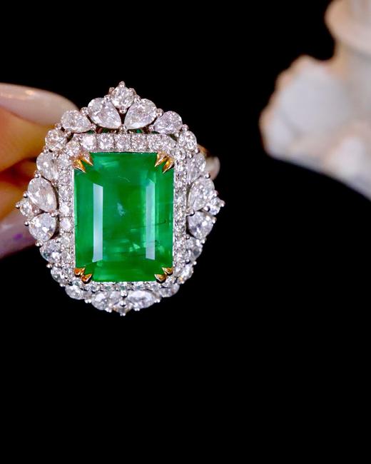 4.40ct 祖母绿戒指吊坠 商品图0