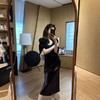 ROMI STUDIO“裸肤挚爱”高密醋酸双面肌理松弛感乌木色半身裙Q3823 商品缩略图0