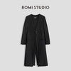 ROMI STUDIO“率性叠加”腔调穿搭羊毛混纺V领开叉西装外套23AWW021 商品缩略图0