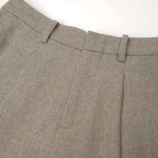 ROMI STUDIO“简约贵妇裤” 50%羊毛高腰倒褶直筒毛呢西裤 23AWK136 商品图1