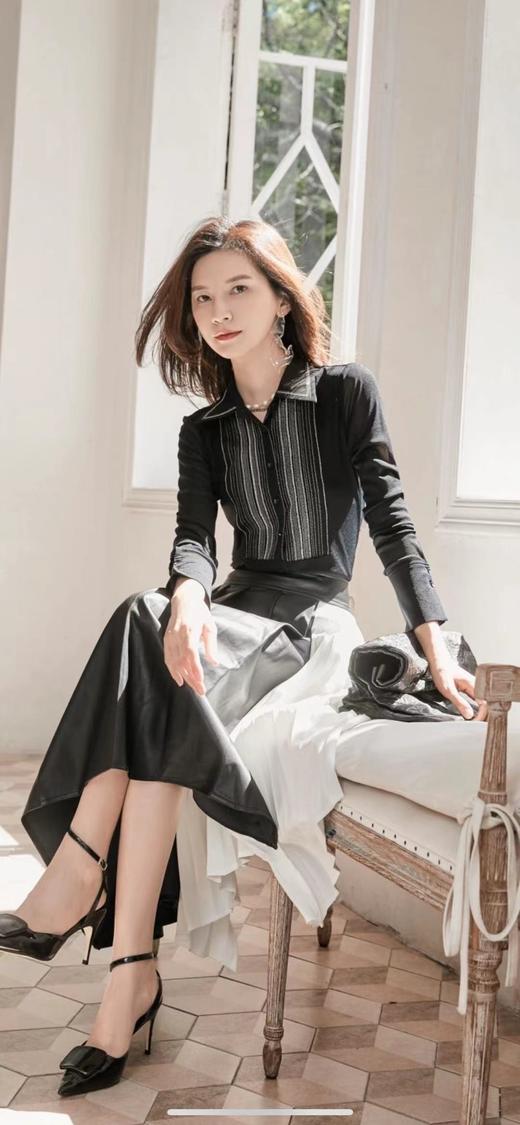 3F4541--铅白色、漆黑色、蓝灰色衬衫 商品图6