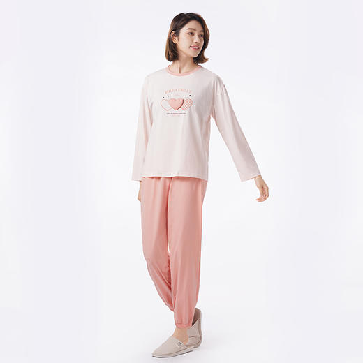 都市丽人睡衣超值精选长袖家居服26支TC65/35单面薄女士棉质套装LHT2J5 商品图2
