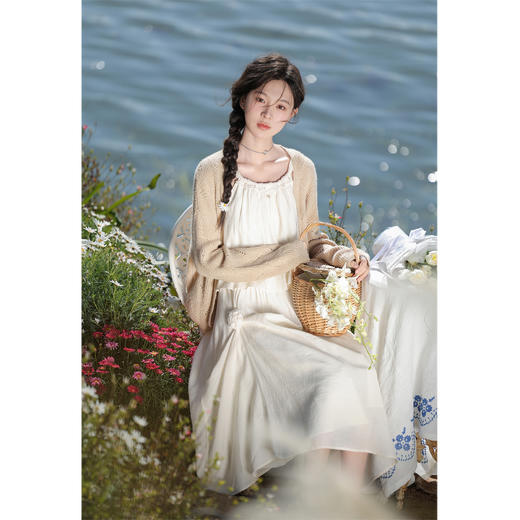 鹿向南 小个子《晨曦之光》法式温柔气质夏针织衫DC00276-1 商品图4