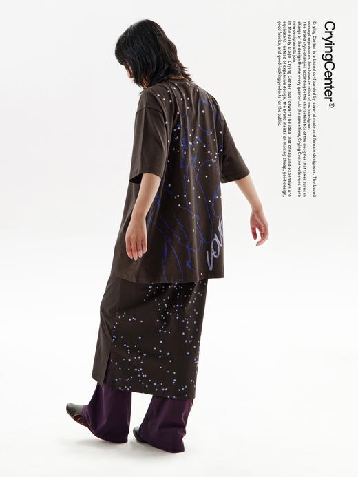 CryingCenter 我愛哭3m反光星星弹力宽腰头运动中长裙 哭喊中心 商品图0