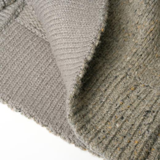 ROMI STUDIO“棕标系列” 羊毛混纺腔调穿搭绿针织开衫23AWM443 商品图2