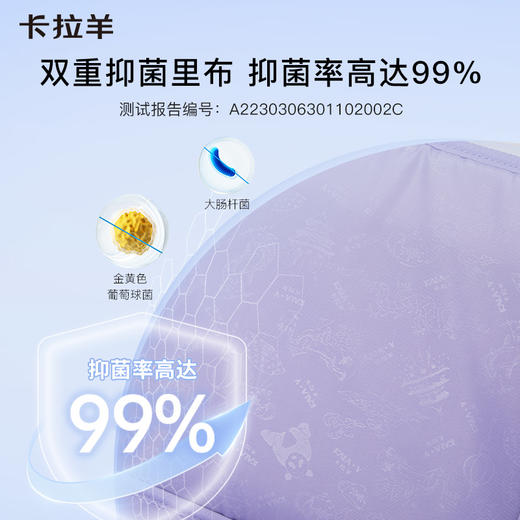 卡拉羊1-6年级18L/22L五维减负防下坠大嘴书包 冰淇淋 CX2231+CX2701 商品图5