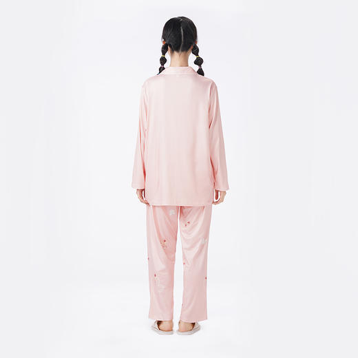 都市丽人睡衣超值精选长袖家居服仿棉牛奶丝薄女士牛奶丝套装LHT1K2 商品图3