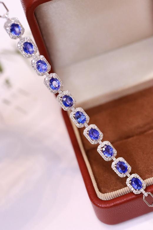 4.69ct 蓝宝石手链 商品图7