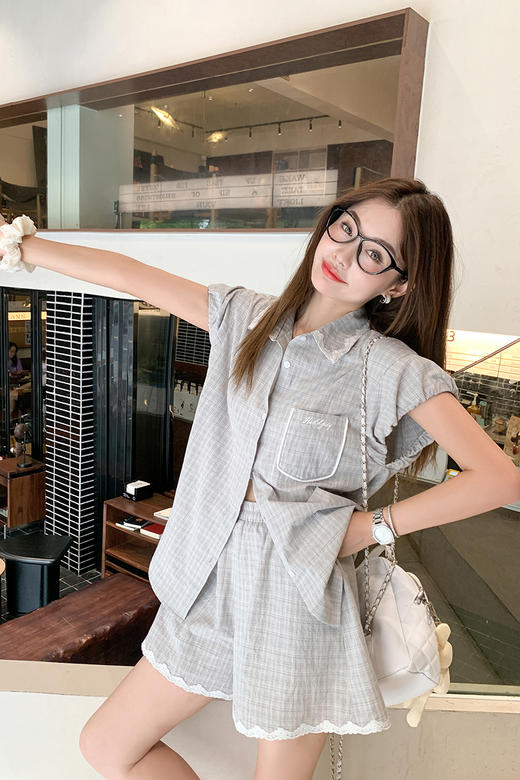 【99元任选2件】新品最最最后一波现货！卖完下架不再补！【休闲出街】格子短裤 商品图5