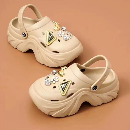 【特价19元】女士厚底洞洞鞋女防滑百搭包头凉拖鞋夏季花园鞋拖鞋夏36-39码【WG24255】 商品图0