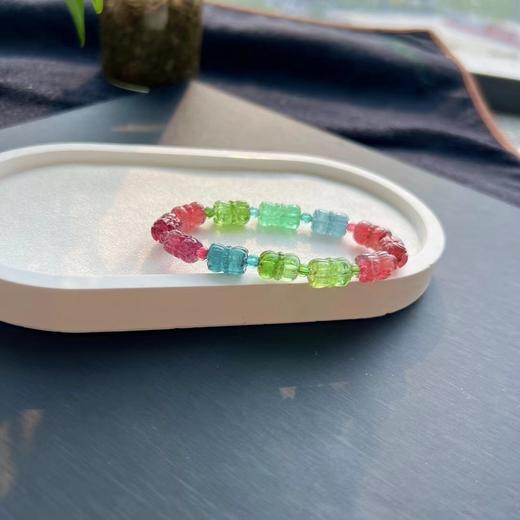 22.16g 9mm 雕刻碧玺手链 商品图2