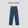 ROMI STUDIO "美式复古" 100%粗织斜纹牛仔棉直筒牛仔裤 24SSN672 商品缩略图0