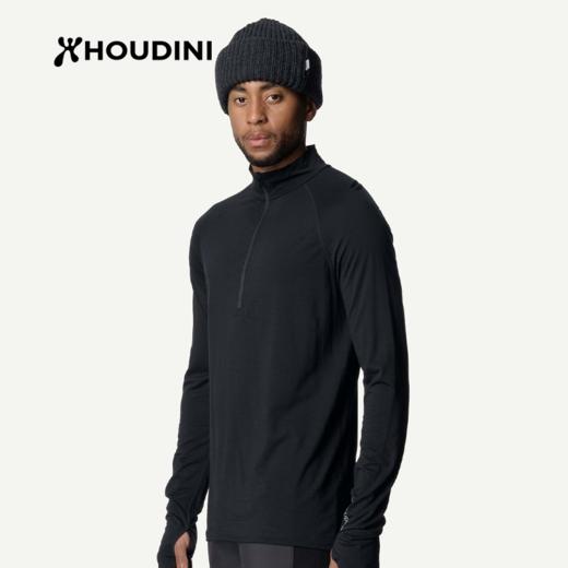 HOUDINI胡丁尼 Desoli 迪索丽 男户外保暖半拉链羊毛长袖打底衫840039 商品图1