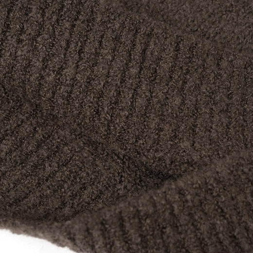 ROMI STUDIO“ 美拉德” 绵羊毛混纺软糯连帽慵懒针织毛衣 23AWM390 商品图2