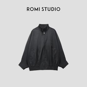ROMI STUDIO“Cozy Design”宽松立领拉链时尚百外套23AWW735