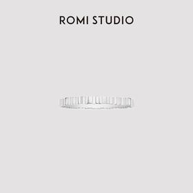 ROMI STUDIO 不锈钢手镯  简约CNC精雕工艺光面银色手镯 23AWS089