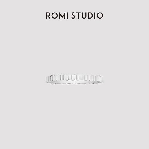 ROMI STUDIO 不锈钢手镯  简约CNC精雕工艺光面银色手镯 23AWS089 商品图0