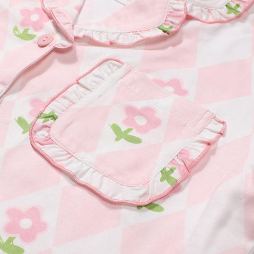 都市丽人睡衣好睡好眠长袖家居服软绵绵2.0薄女士软绵绵长袖长裤LHT1S3 商品图5