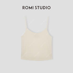 ROMI STUDIO“基础灵魂”100%棉水洗无胸垫针织吊带背心24SST416
