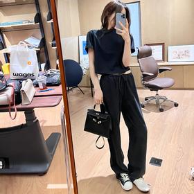 ROMI STUDIO“天丝垂感”天丝麻松紧抽绳垂坠感休闲裤K3369