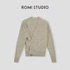 ROMI STUDIO“格雷高知”18针棉麻混纺弹力轻薄针织开衫24SSM434 商品缩略图0