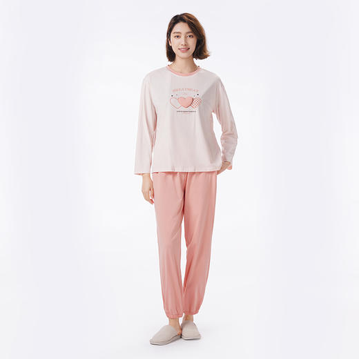 都市丽人睡衣超值精选长袖家居服26支TC65/35单面薄女士棉质套装LHT2J5 商品图1