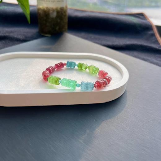 22.16g 9mm 雕刻碧玺手链 商品图5